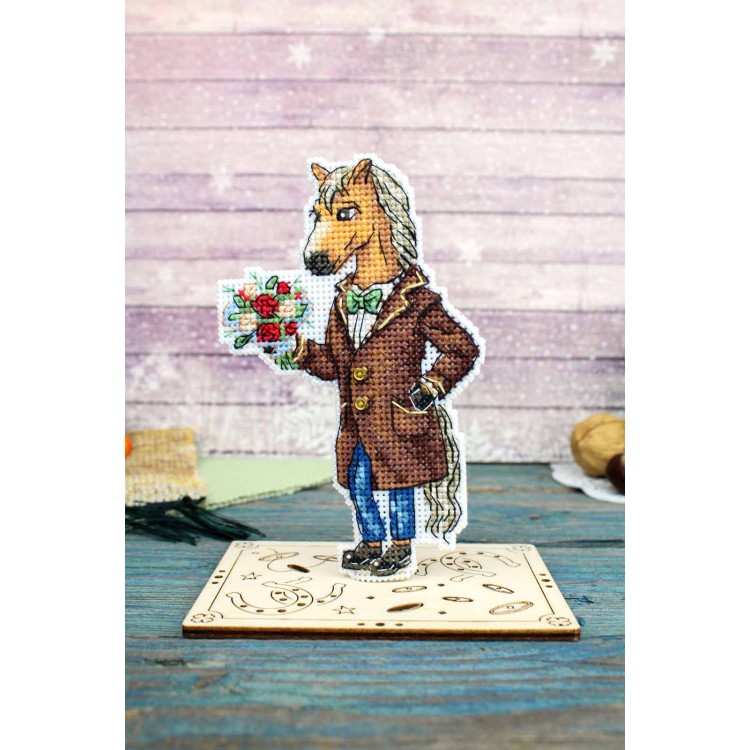 Cross stitch kit "Horse in a coat" SR-1328