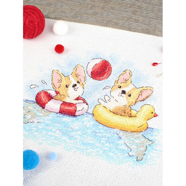 Cross stitch kit "Fun bathing" SM-776