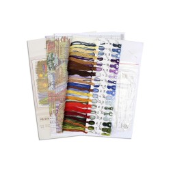 Cross stitch kit "With a Favorite Book" SNV-926