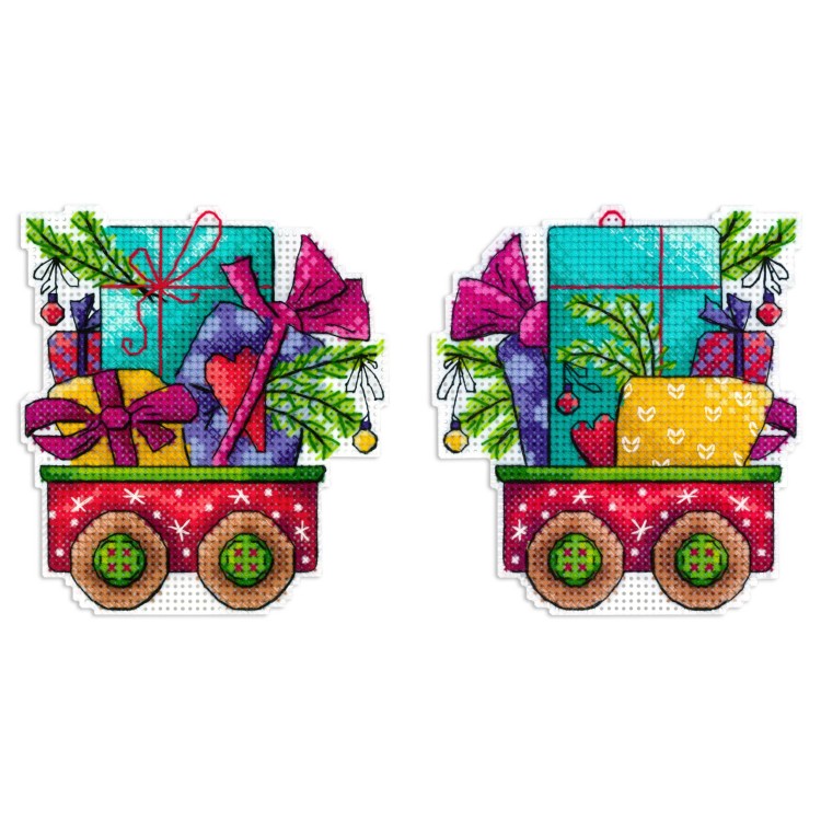 Cross stitch kit "Cart Full of Joy" SR-1135