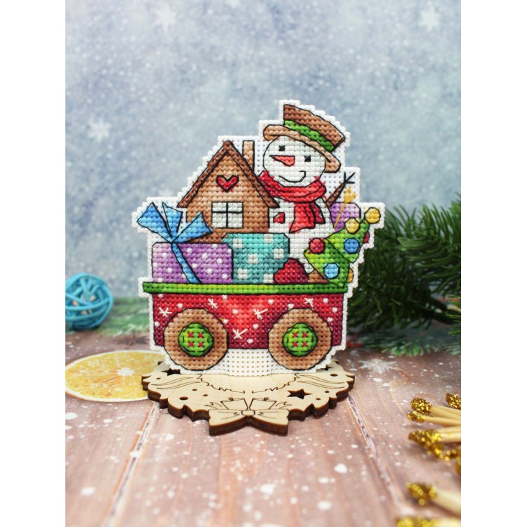 Cross stitch kit "Happiness on Wheels" SR-1136
