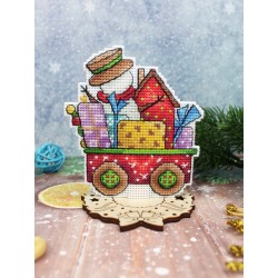 Cross stitch kit "Happiness on Wheels" SR-1136