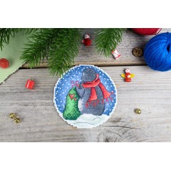 Cross stitch kit "Romantic penguins" SR-1157