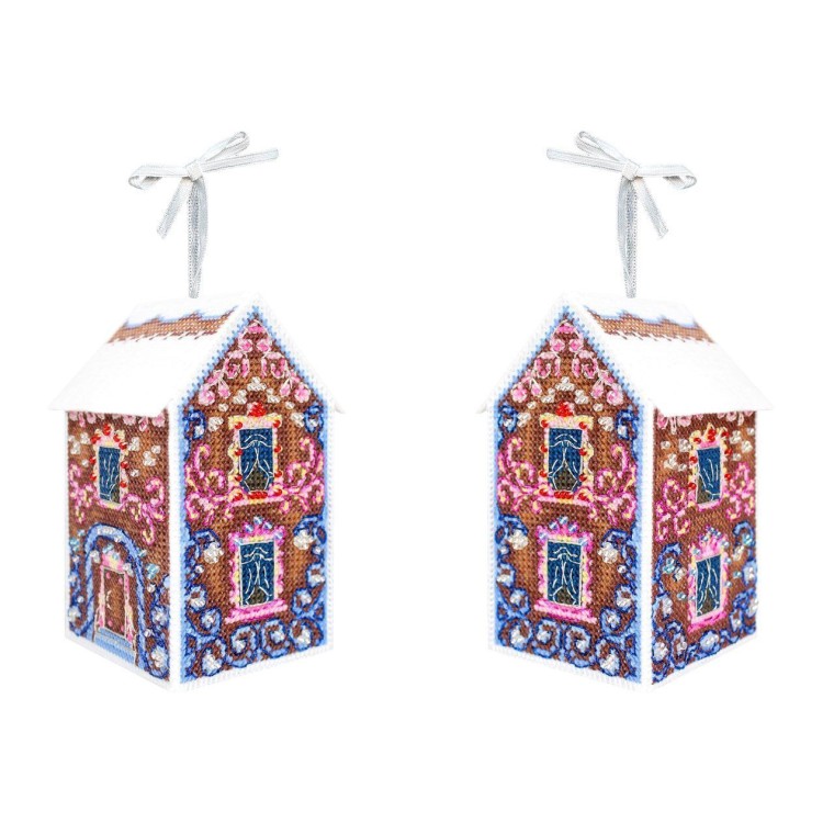 Cross stitch kit "3D toy. A house with patterns" SR-1169