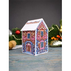 Cross stitch kit "3D toy. A house with patterns" SR-1169