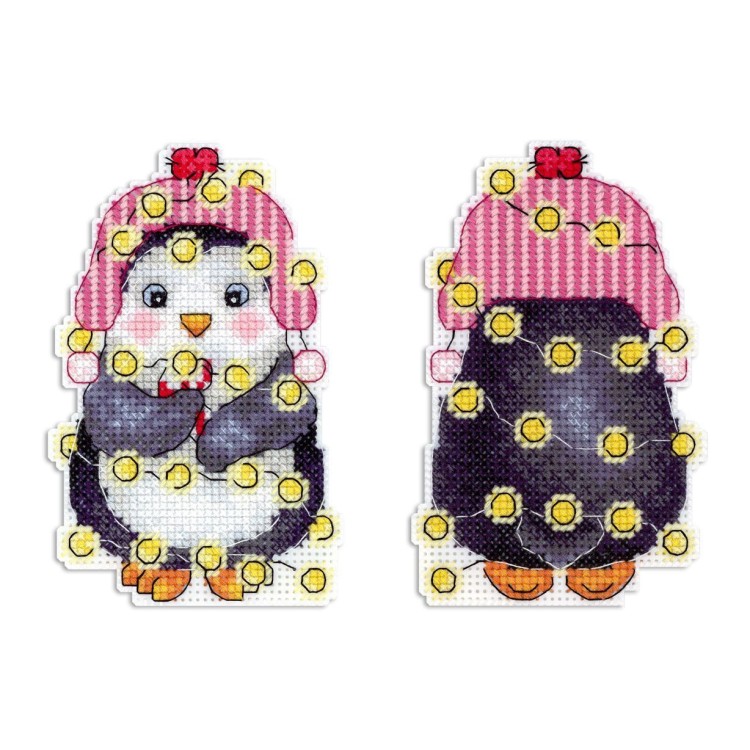 Cross stitch kit "New Year's penguin" SR-1174