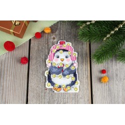 Cross stitch kit "New Year's penguin" SR-1174