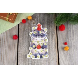 Cross stitch kit "New Year's raccoon" SR-1175
