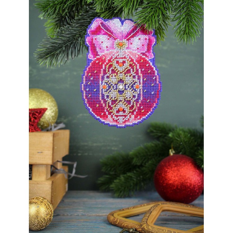 Cross stitch kit "Christmas tree ball. Magic of the heart" SR-1310