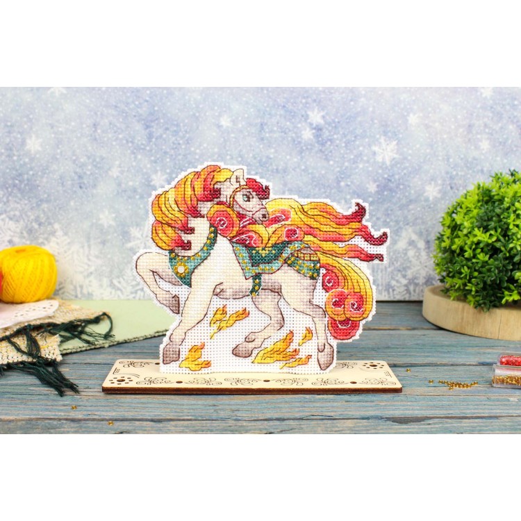 Cross stitch kit "Fiery Horse" SR-1329