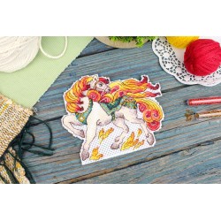 Cross stitch kit "Fiery Horse" SR-1329