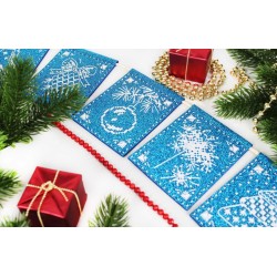 Cross stitch kit "Garland "Lace Miracle" (7 flags)" ST-1001