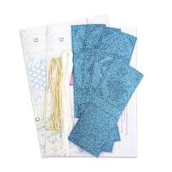 Cross stitch kit "Garland "Lace Miracle" (7 flags)" ST-1001