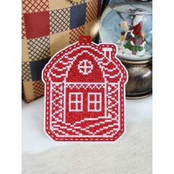 Cross stitch kit "New Year's Toy: House in the snow" ST-1089