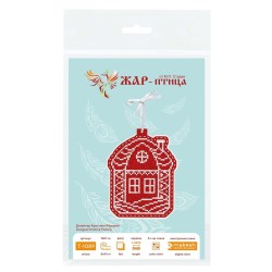 Cross stitch kit "New Year's Toy: House in the snow" ST-1089