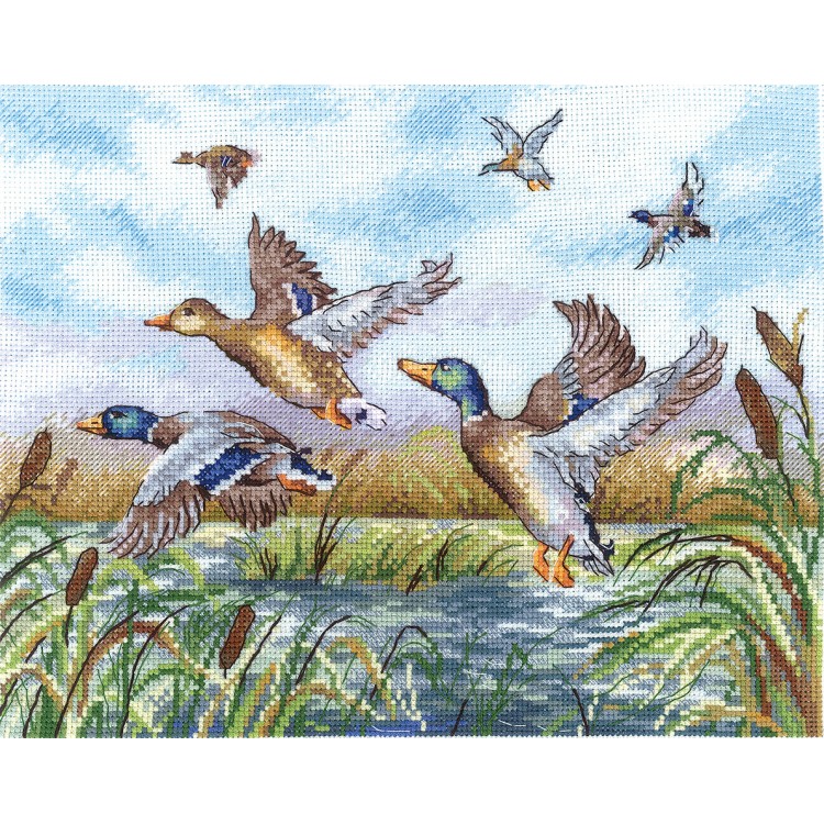 Cross stitch kit "The ducks are flying" SANL-26
