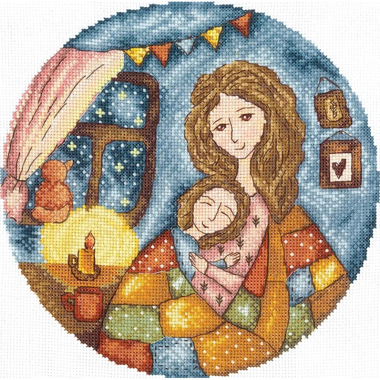 Cross stitch kit "Mom's warmth" SANM-41