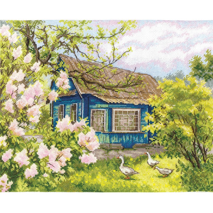 Cross stitch kit "Lilacs near the house" SANS-77
