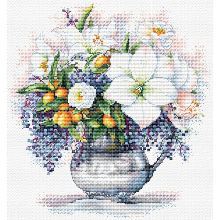 Cross stitch kit "Floral Etude" SANTS-13
