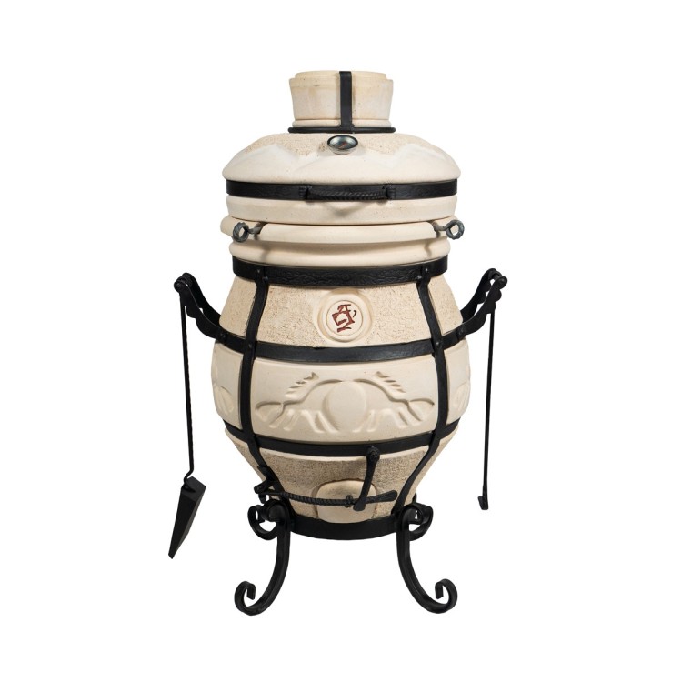 Tandoor with hinged lid T/SAMOBZHAR