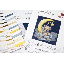 Cross Stitch Kit. "The Universe of a Teddy Bear" 16 x 16 cm  SB1436