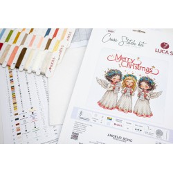 Cross Stitch Kit. "Angelic Song" 22 x 22 cm SB1437