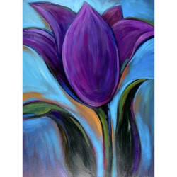 (Discontinued) Diamond painting kit Flower Secret AZ-1389