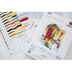 Cross Stitch Kit. "Puppy Joy" 29 x 38 cm SBU5097