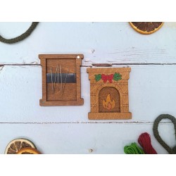 Wooden needle case KF056/125