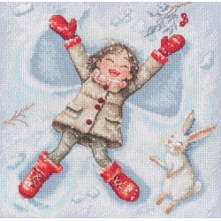 Cross-stitch kits "Snow Angel" 23,5*23,5 RTOM1102