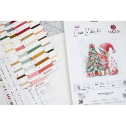 Набор для вышивания крестиком. "Рождественская Радость" 17 x 17 см SB1439