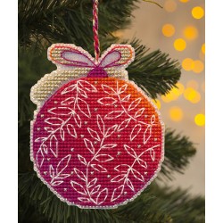Cross stitch kit "Christmas tree decoration. Red ball" S1695
