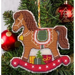 Cross stitch kit "Christmas tree decoration. Horse" S1697