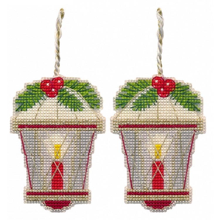 Cross stitch kit "Christmas tree decoration. Flashlight" S1698