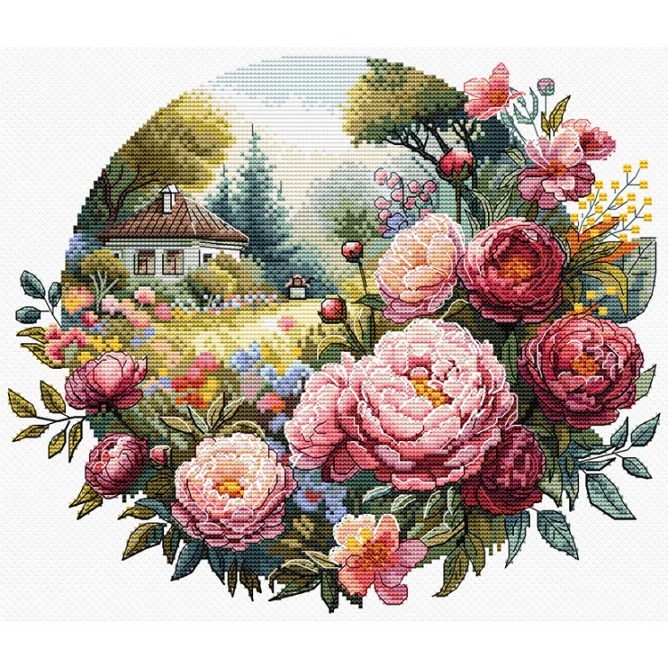 Cross stitch kit "Breath of the morning" SAND-46