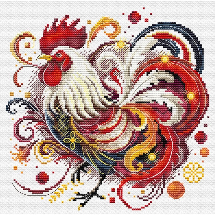 Cross stitch kit "Rooster" SANP-75