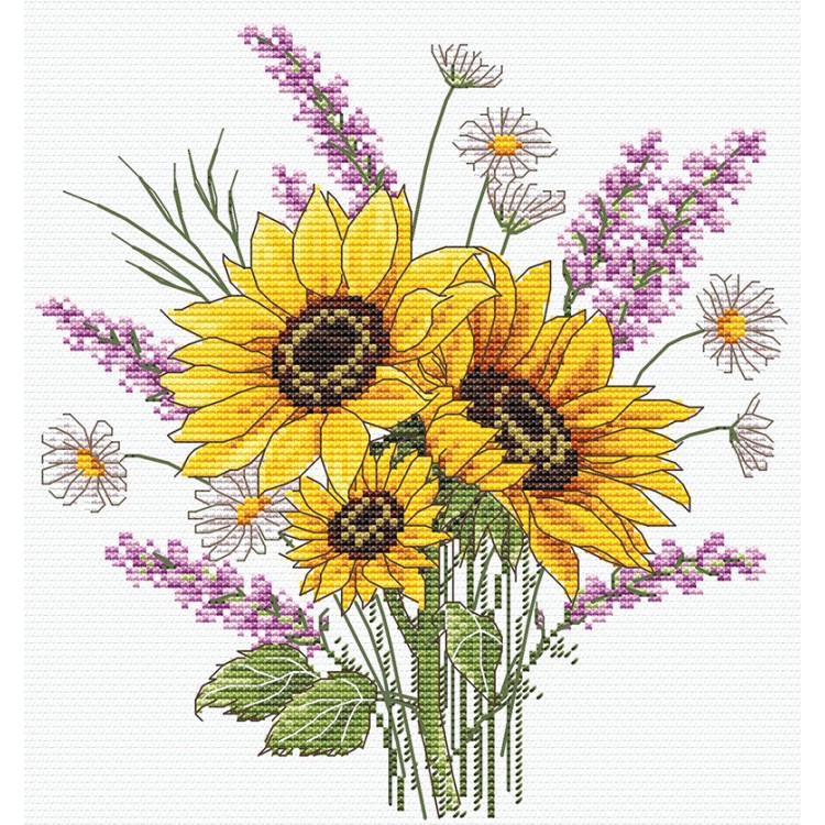 Cross stitch kit "Sunflowers" SANP-76