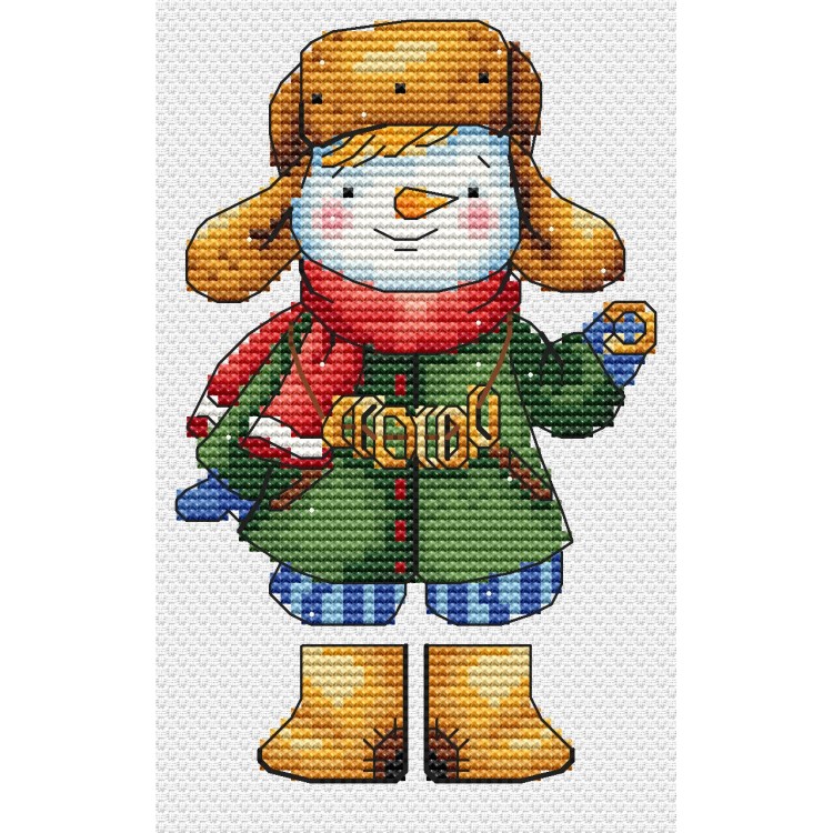 Cross stitch kit "Snowman boy" SANS-82