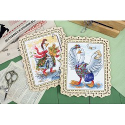 Cross stitch kit "Autumn walk" SM-795