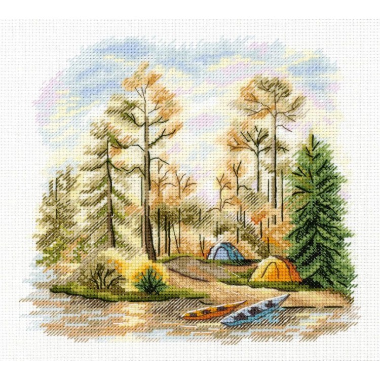 Cross stitch kit "In the pine forest" SNV-954