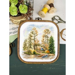 Cross stitch kit "In the pine forest" SNV-954