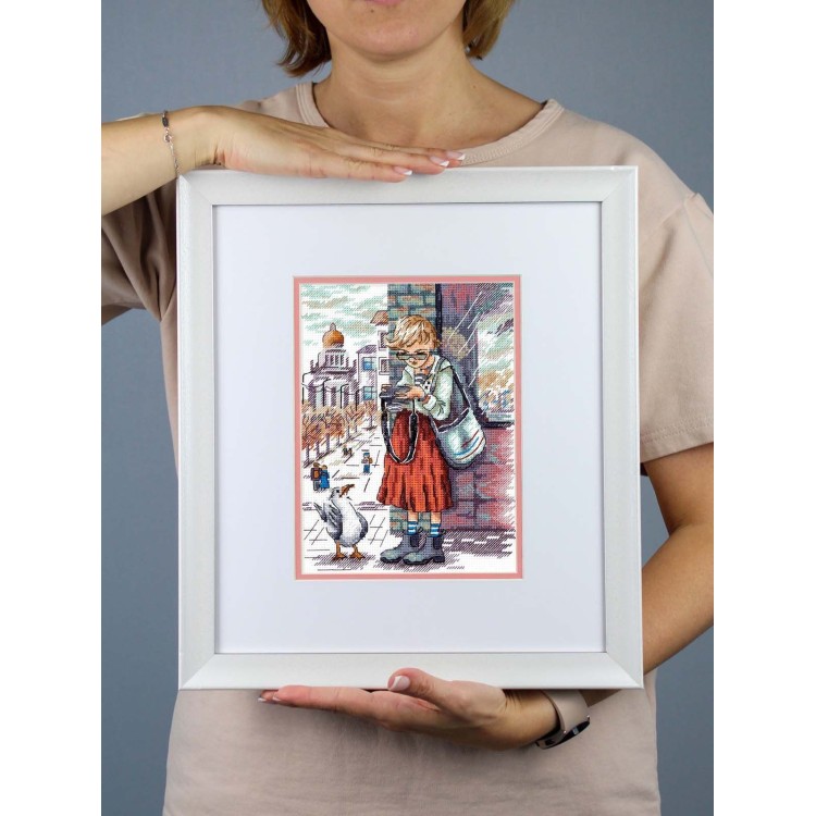 Cross stitch kit "A good shot" SNV-959