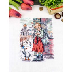 Cross stitch kit "A good shot" SNV-959