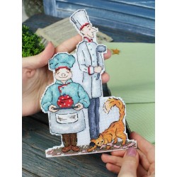 Cross stitch kit "Chefs" SR-1108
