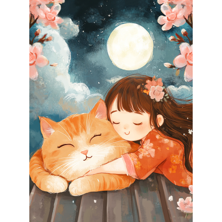 Diamond Painting with subframe Ginger happiness 30x40 cm VA852