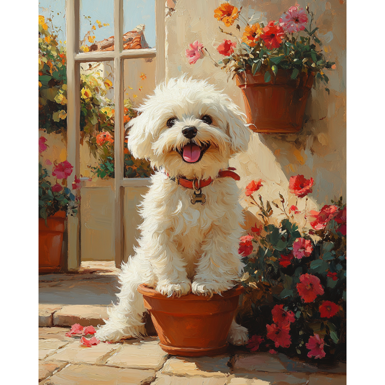 Diamond Painting with subframe Fluffy friend 30x40 cm VA858