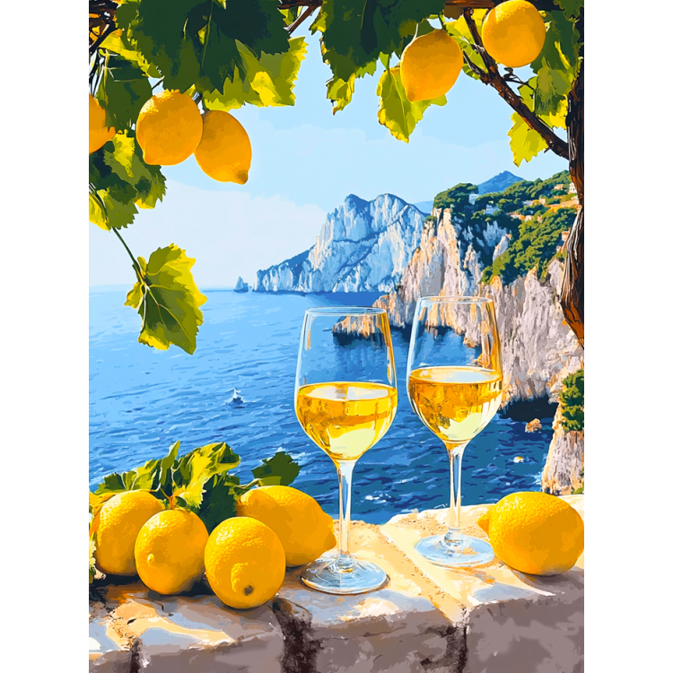 Diamond Painting with subframe Sea view 30x40 cm VA867