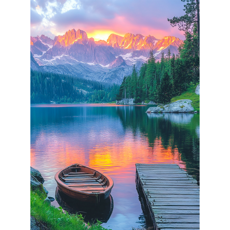 Diamond Painting with subframe At the pier 30x40 cm VA869