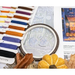 Cross stitch kit "Pumpkin Lane" 21 x 21 cm SLETIL9950