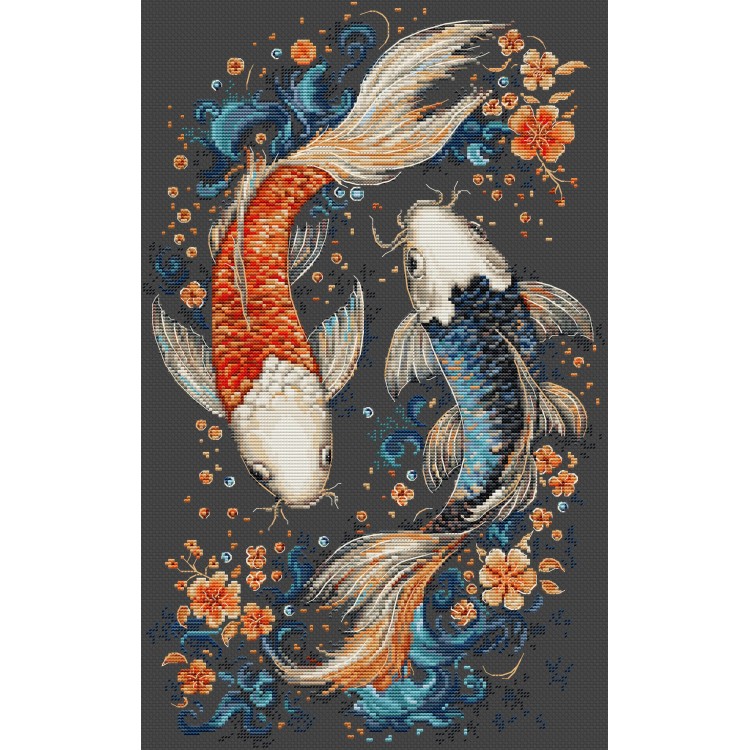 Two Magic Fish 23x38cm SBU5091